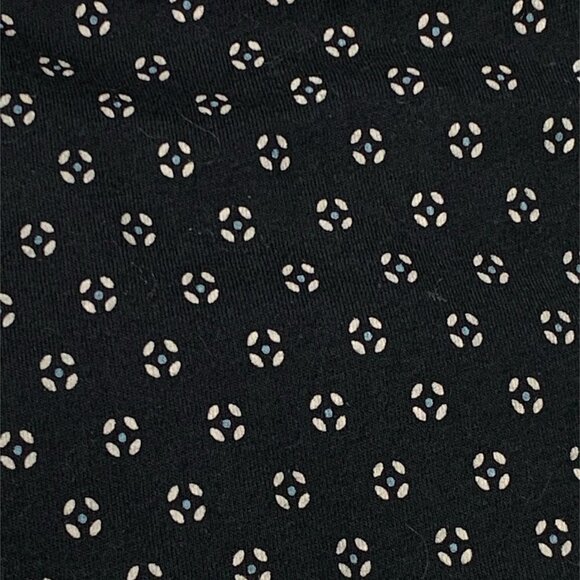 H&M Off Shoulder Short Sleeve Peasant Top Sz M Black Blue White 195K - Picture 8 of 10